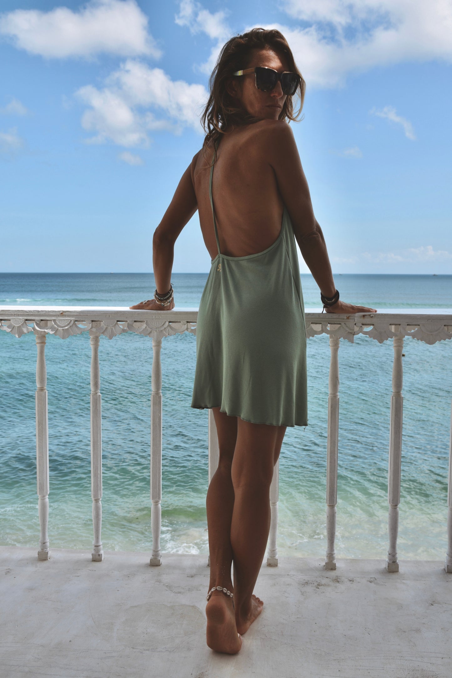 Green bamboo dress Tidur