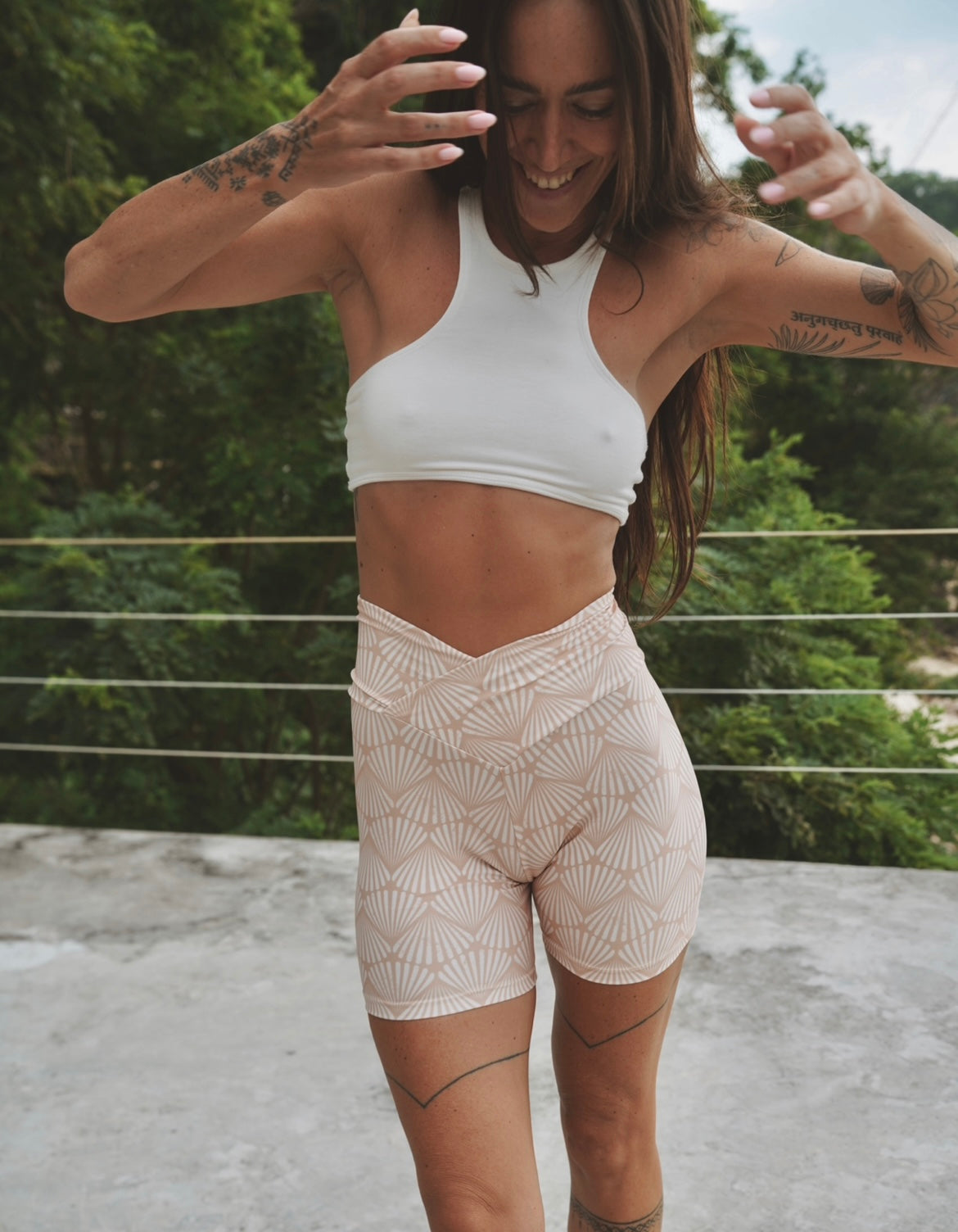 Blush Shell Coastal Curve Shorts
