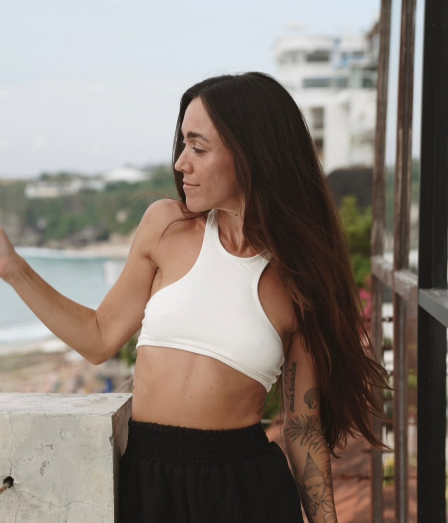 Coconut milk Bamboo Racerback Top