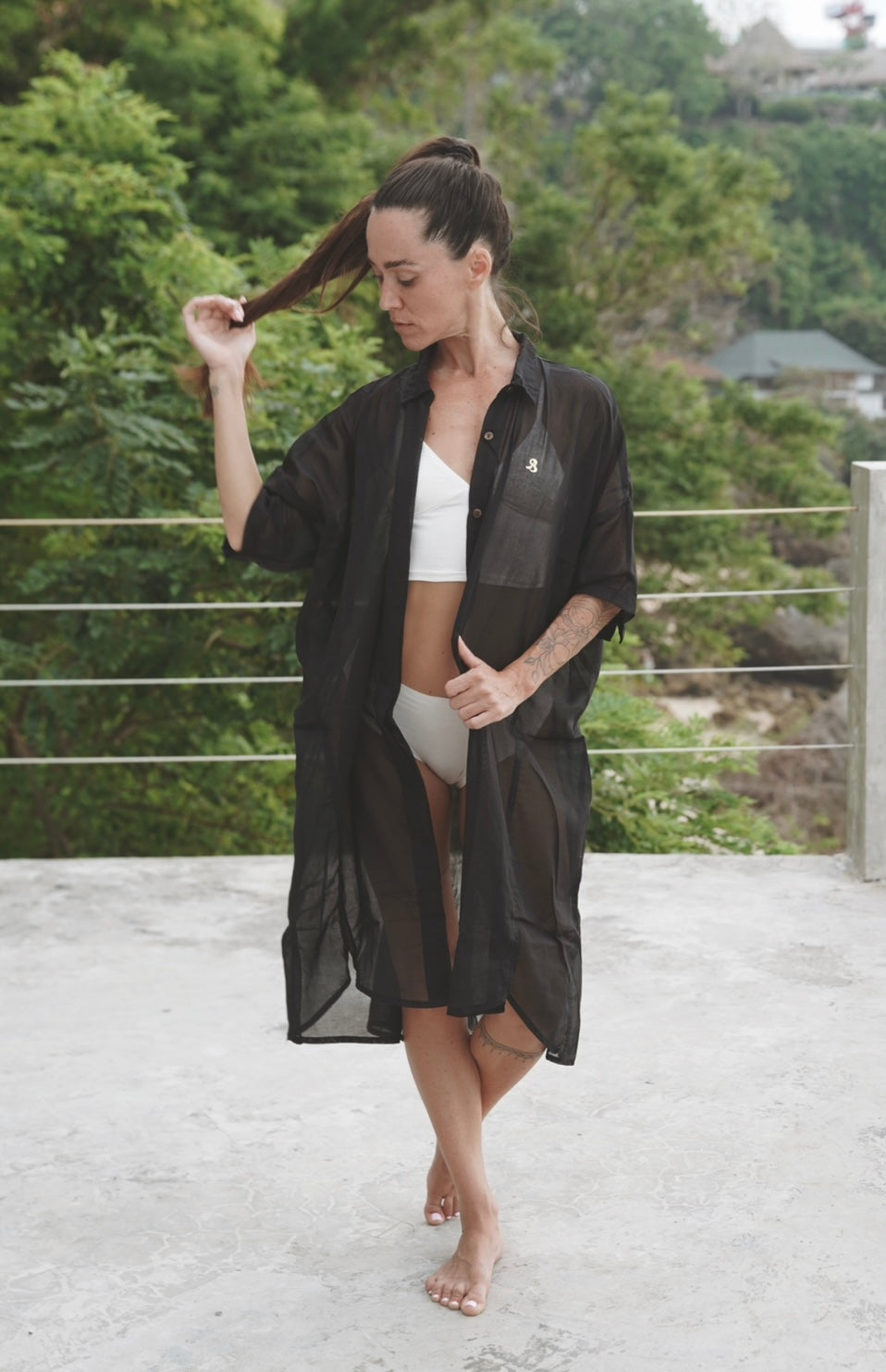 Breeze oversize Black Shirt