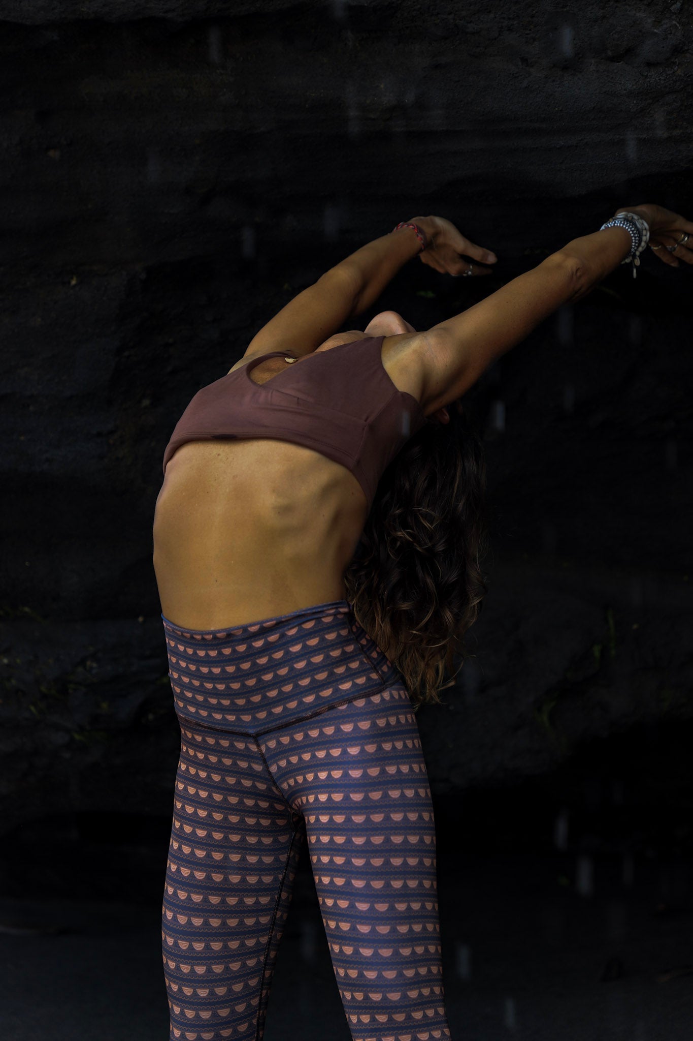 Boho vintage recycled leggings