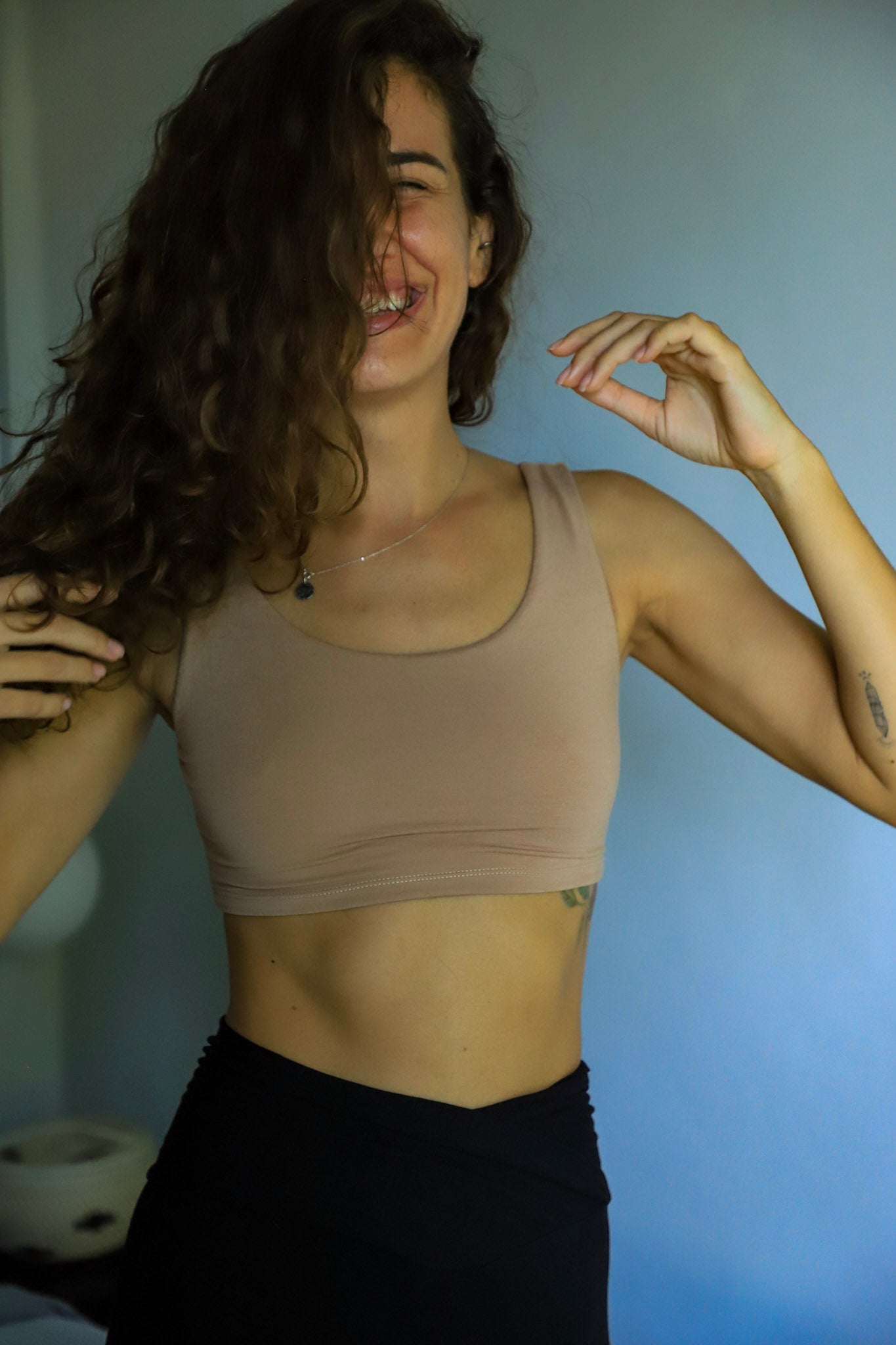 Smooth two sides skin top