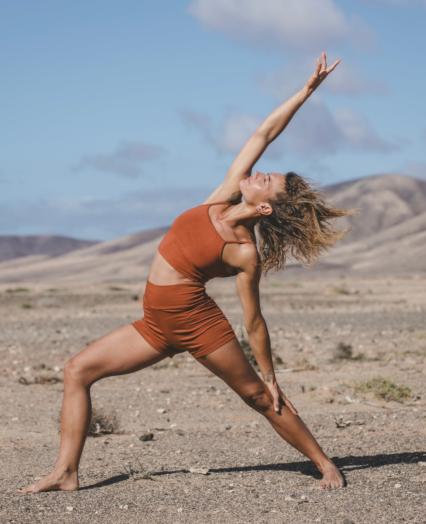 Organic Cotton & TENCEL™ Terracotta Shot Yoga Set