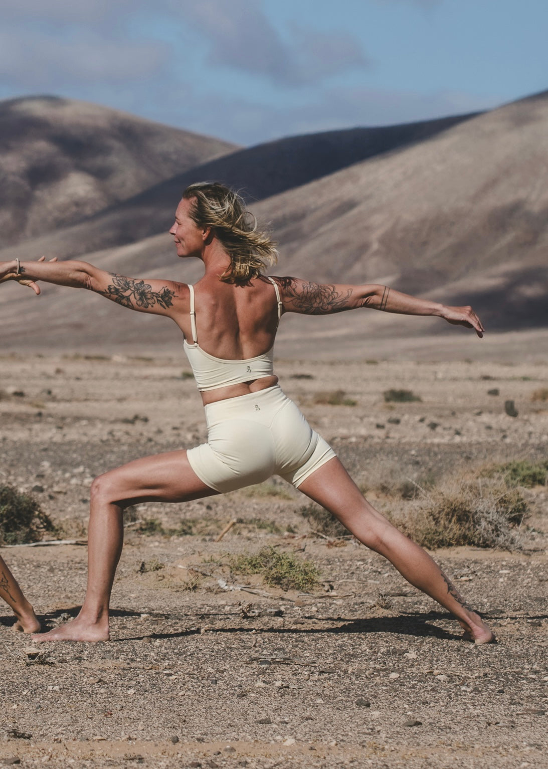 Organic Cotton & TENCEL™ Sun -Milk Short Yoga Set