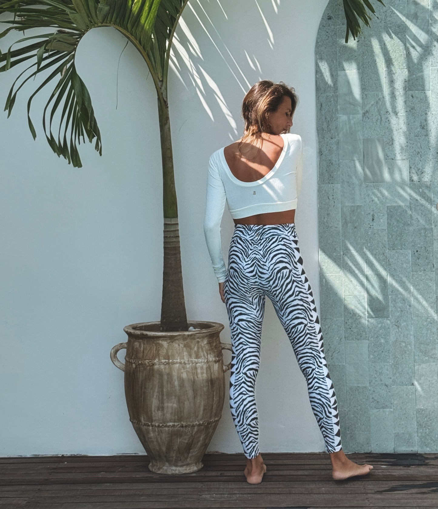 Zebra Geometric leggins