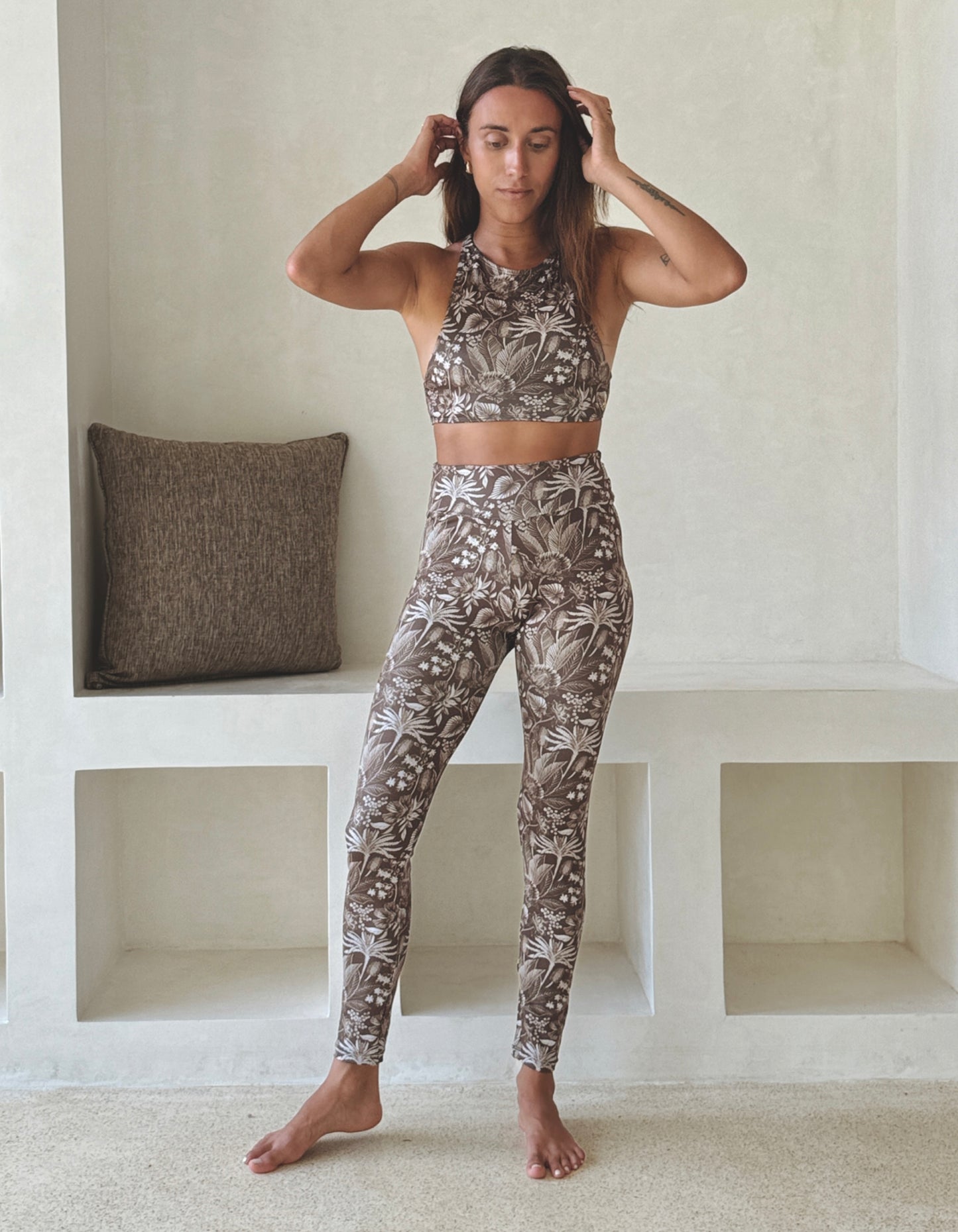 Brown Island Bloom Yoga Set