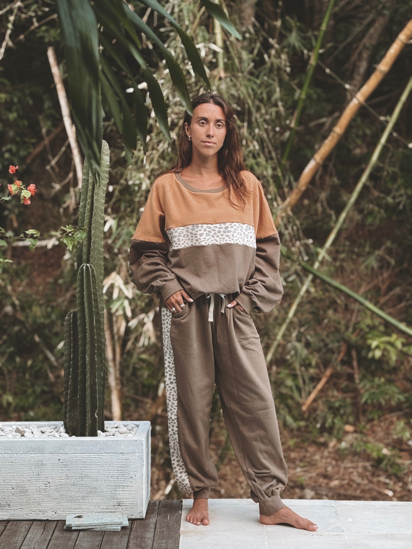 Panther Organic Cotton jumper and soft pants set