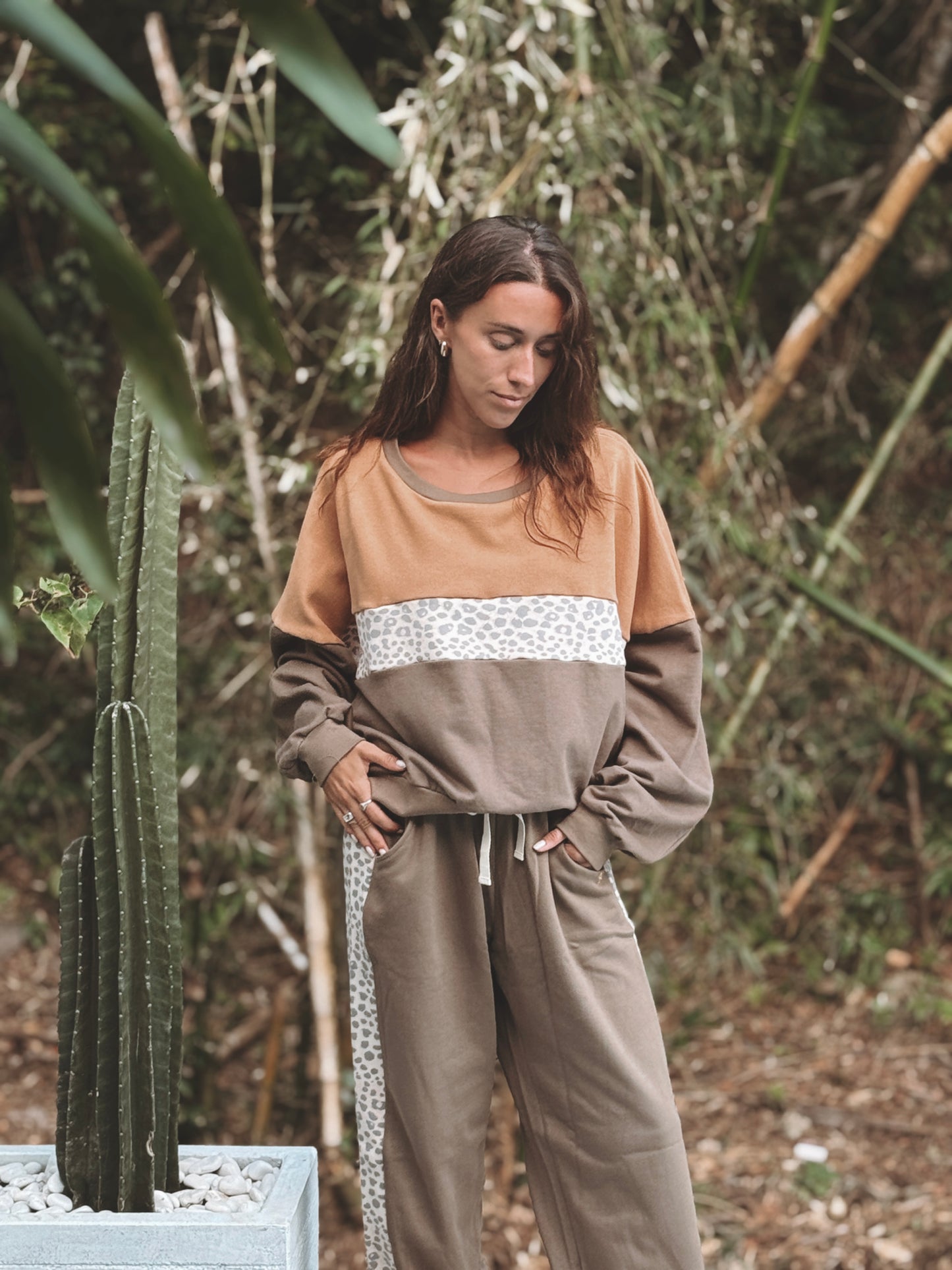 Panther Organic Cotton jumper and soft pants set